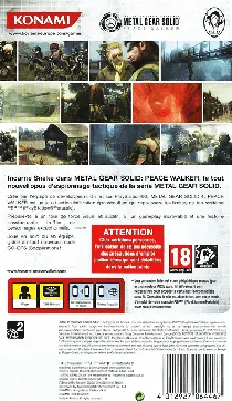 Metal Gear Solid - Peace Walker (EU) box cover back